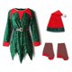 thumbnail image 2 of Conjunto de ropa de Navidad para niños, bebés, niños y niñas, disfraces de árbol de Navidad, Cosplay, traje de Papá Noel, trajes de fiesta de Año Nuevo para niños, 140cm (7-8T) Gao Jinjia LED, 2 of 2