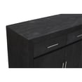 thumbnail image 5 of Fernious 3 Drawer 3 Door Sideboard in Dark Gray Finish on Mango Solid Wood, 5 of 6