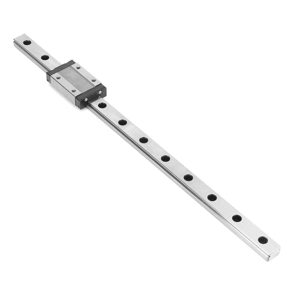 Linear Rail Guide, Black 12mm Width + Slide Block Professional Linear