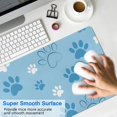thumbnail image 4 of Long Mouse Pads for Desk,Blue Dog Paw Footprint Desk Mats on Top Of Desks, Desk Mouse Pad Extra Large with 3mm Non-Slip Base and Stitched Edge for Gaming,Office,Work,Home 35.4"x15.7", 4 of 6