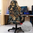thumbnail image 6 of Whosucclay Hunting Camo Forest Print Gaming Chair Cover, Stretchable Elastic Computer Desk Chair Cover with Armrest Covers, 4Pcs Soft Non Fading Office Chairs Covers Slipcovers, 6 of 8