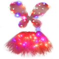thumbnail image 3 of Bangcool Jupe Tutu d'Halloween à DEL Robe en Tulle de Fête Jupe de Cosplay avec Ailes pour Enfants, 3 of 4