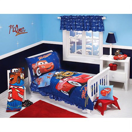 DISCONTINUED - Disney - Pixar Cars Club 4-Piece Toddler Bedding Set
