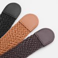 thumbnail image 7 of Byfri 2Pcs Rattan Braided Black Coffee Woven Boho Belts 110cm Belts for Women Dresses Shirts Pants, 7 of 7