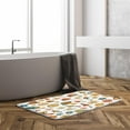 thumbnail image 2 of Funny Mushroom Cute 70S 80S Hippie Aesthetic Colorful Retro Flower Boho Floral Cartoon Cute 70S 80S Hippie Aesthetic Bathroom Kitchen Rugs,17.8x29.5+16x48 Inch, 2 of 5