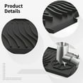 thumbnail image 3 of 33" Silicone Sink Splash Guard with Non-Slip Surface & Drain Hole,Long Kitchen Counter Protector & Draining Mat, Black, 3 of 5