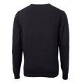 thumbnail image 3 of Men's Cutter & Buck Black Sacramento River Cats Lakemont Tri-Blend V-Neck Pullover Sweater, 3 of 3