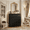 Black, variant on Aiho Dresser with 4 Drawers, Wood Tall Chest, Built-in Handle Drawers for Bedroom, Home, Living Room, Hallway - Black