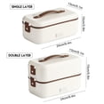 thumbnail image 4 of Electric Lunch Box Office School Food Warmer Heater Waterproof Stainless Steel Heated Lunch Boxes, 4 of 5
