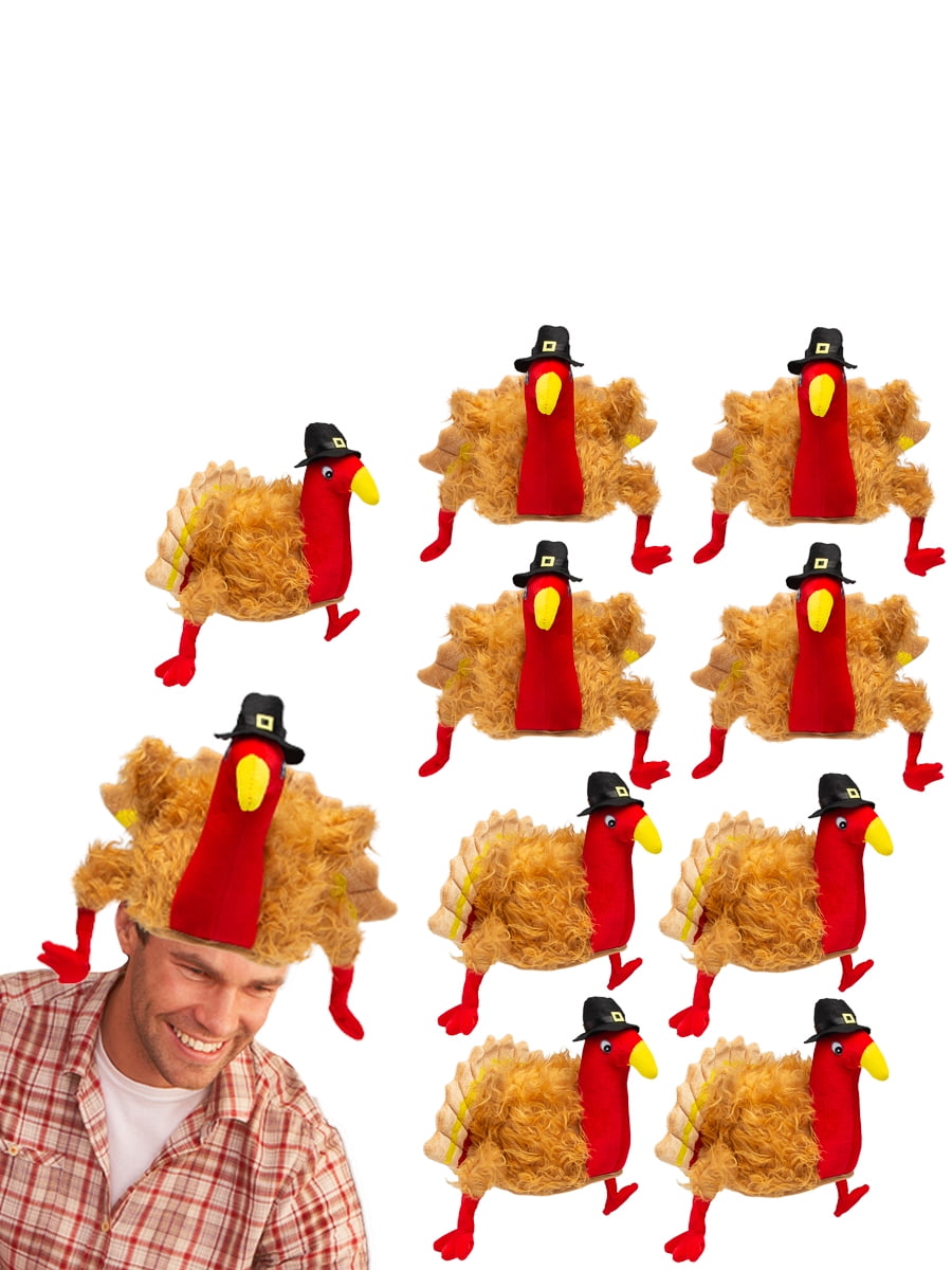 NEW Upside Down TURKEY HAT Thanksgiving Bird Holiday Party Gag