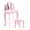 Pink, variant on Hassch 23.6" Vanity Set with LED Lights and Tri-Folding Mirror, Small Makeup Dressing Table with Stool and Drawer for Bedroom, White