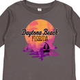 thumbnail image 4 of Inktastic Daytona Beach Florida Sunset Girls Long Sleeve Toddler T-Shirt, 4 of 5