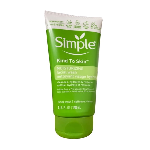 Simple Kind to Skin Moisturising Facial Wash (150ml) - Pack of 6