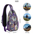 thumbnail image 5 of Paisley Crossbody Sling Backpack for Men - Womens Fashion Sling Bag with Adjustable Shoulder Straps for Travel Hiking Chest Bag Daypack Anti-theft Purse, 5 of 6