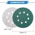 thumbnail image 6 of 50 Pcs Sanding Discs 5 Inch 8 Hole 240 Grit Hook and Loop Sandpaper Universal for Automotive Repair Blue, 6 of 7