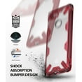 thumbnail image 5 of Ringke Fusion-X Case Compatible with Google Pixel 3 XL, Transparent Hard Back Shockproof Advanced Bumper Cover - Ruby Red, 5 of 7