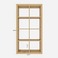 thumbnail image 4 of Bookshelf with Storage Bins, 8-Cube Storage Organizer, Modern Wood Open Bookcase, Multifunctional Display Shelf for Living Room, Bedroom, Home Office, Oak, 4 of 6
