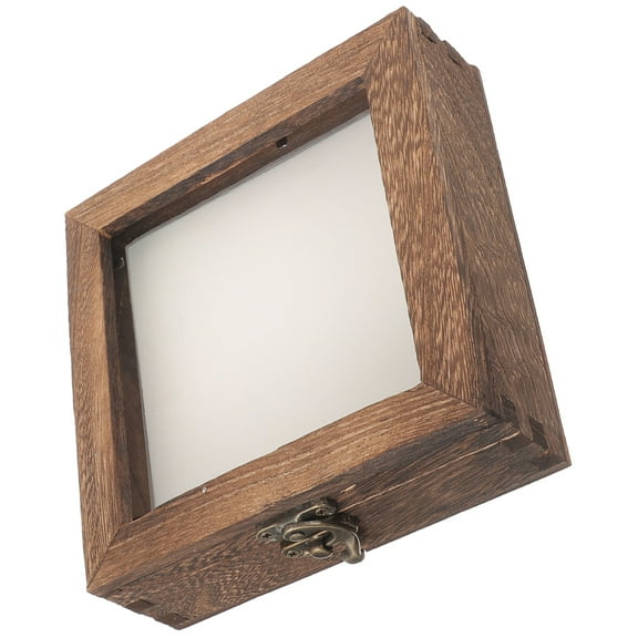 Butterfly Specimen Display Box Shelves Shelf Exhibit Case Wood Medals Frame Wooden The Wall Accent Decor Cloth