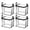 4PC, variant on 12 PCSHeavy Duty Clear PVC Storage Bag for Clothes Moving, 32x24x25cm Stackable Tote with Handle and Zipper, College Dorm Home Organization