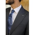 thumbnail image 3 of Men's Jacket, Slim Fit Wool Special Design Navy Blue Stylish Jacket, 3 of 5