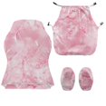 thumbnail image 4 of Whosucclay Pink Marble Print Gaming Chair Covers Slipcovers, Stretch Washable Removable Computer Reclining Gaming Chair Protector Slipcovers with Armrest Cover (No Chairs), 4 of 8