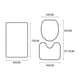 thumbnail image 2 of Juego de Alfombras de Baño ABPHQTO 3 Piezas Contour Mat y Cubierta de Tapa de Inodoro, 2 of 2