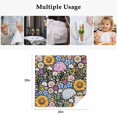 thumbnail image 5 of Cloth Napkins Set of 6 - 20x20 Inches, Sunflower Washable Reusable Table Napkins, Colorful Flowers Summer Botanical Soft & Absortbent Dining Napkin for Party Wedding Hotel Restaurant, 5 of 8