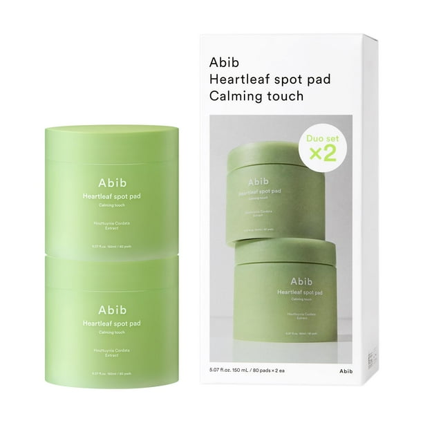 Set Duo de almohadillas de tóner Abib Heartleaf Spot Pad Calming Touch