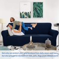 thumbnail image 2 of YEMYHOM 1 Piece High Stretch Sofa Slipcovers Non Slip Couch Cover (Sofa, Navy Blue), 2 of 7
