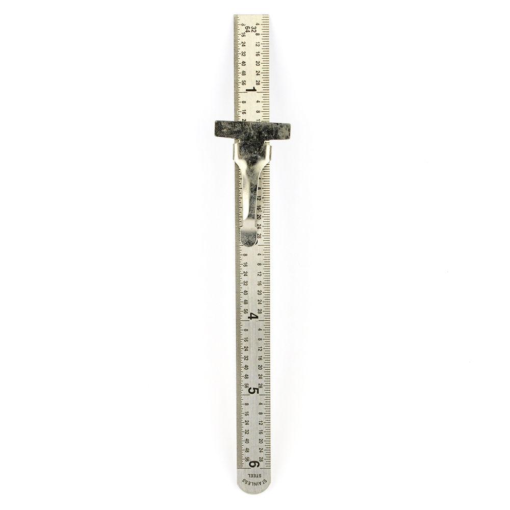 6 In. Inch Machinist Mini Stainless Steel Pocket Clip Rule Ruler