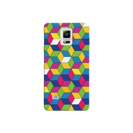 Vera Bradley Note Cube - Colorful Geometric Cubed Pattern Phone Case for the Samsung Note 4 Back Cover By iCandy Products