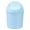 Blue, variant on Mini Round Plastic Trash Can with Swing Lid, Multi-Functional Desktop Waste Bin for Bathroom, Kitchen, and Home Office
