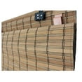 thumbnail image 4 of Brown Cordless Bamboo Slat Roll Up Blind with Privacy Backer Liner - 30-Inch Wide by 72-Inch Long, 4 of 6