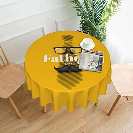 

Hawaiian Luau Tablecloth Round 60 Inch Summer Table Cover Washable Polyester Table Cloth for Hawaii Party Kitchen Picnic Dining Decor