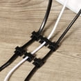 thumbnail image 2 of 50 Pieces Mini Outdoor Cable Clips with Adhesive Tapes Light Clips Decoration Clips (Black), 2 of 5