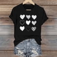 thumbnail image 5 of TRUBKH Womens Tops Valentines Day Valentines Day Tops Valentines Day Top Fitted Graphic Tees for Women Fall T Shirts for Women Ladies Tops and Blouses Women's Graphic Tees Dark Gray 3xl, 5 of 7