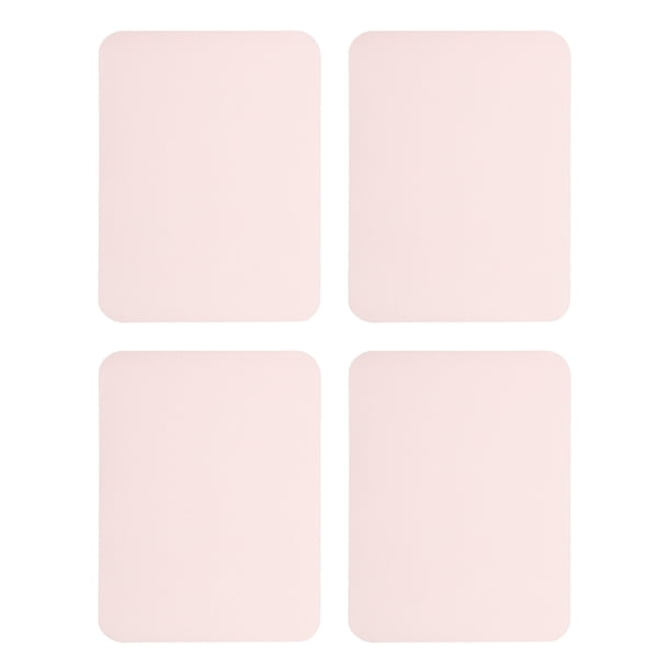 Uxcell 4Pcs Parches de planchar para reparación de ropa, parche de tela de algodón para ropa, pantalones y bolsas, 5x4 pulgadas color rosa claro
