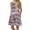 Red, variant on SDJMa Women's Short Sleeve Pleated Loose Swing Casual Dress Fashion Women Sleeveless Rounk Neck Summer Comfy Printing Pockets Casual Loose Tank Dress