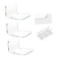 thumbnail image 3 of Acrylic Wall Shelves Display Ledges Wall Organizer Shelf Plant Wall Rack Monitor Transparent, 3 of 9