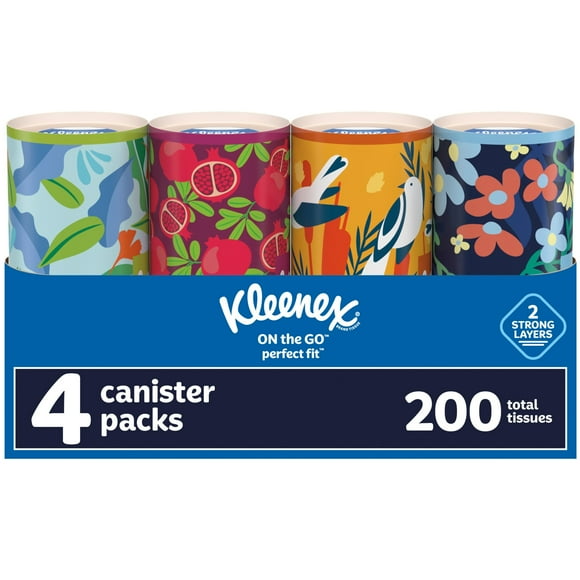 Kleenex Pañuelos Faciales Perfect Fit, 4 Cajas con 50 Pañuelos por Caja, 2 Capas