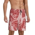 thumbnail image 2 of Logiee Red Meat Print Men's Pajama Shorts with Drawstring & Pockets,Sleep Shorts for Men,Sleepwear Bottoms,Elastic Waistband Loungewear-3X-Large, 2 of 6