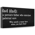 thumbnail image 2 of Tangletown Fine Art 'Dad Definition' Textual Art on Wrapped Canvas, 2 of 2