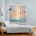 thumbnail image 5 of Curtains 84 Inches Long 2 Panels, Ocean Sunset Grommets Window Treatment Curtain, Modern Orange Blue Oil Painting Seagull Thermal Curtains Drapes for Living Room/Bathroom, 5 of 9