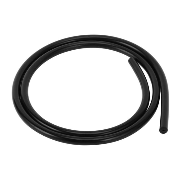 1 Pcs Universal Silicone Vacuum Tubing Hose High Temperature 3.3FT 1/16" 2mm ID 3mm Thickness Automotive Vacuum Line 130PSI Max Pressure Black Silicone