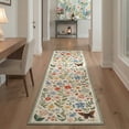 thumbnail image 2 of MASIIS 2X6 Vintage Floral Runner Rug Machine Washable Rugs for Living Room, Non Slip Flat Pile Rug with Rubber Backing, Boho Rug for Entryway Hallway Kitchen and Corridor, 2 of 2