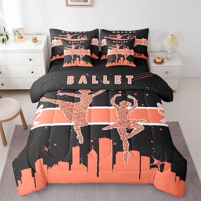 YST Ballet Dance Comforter Set, 7-Piece, Full