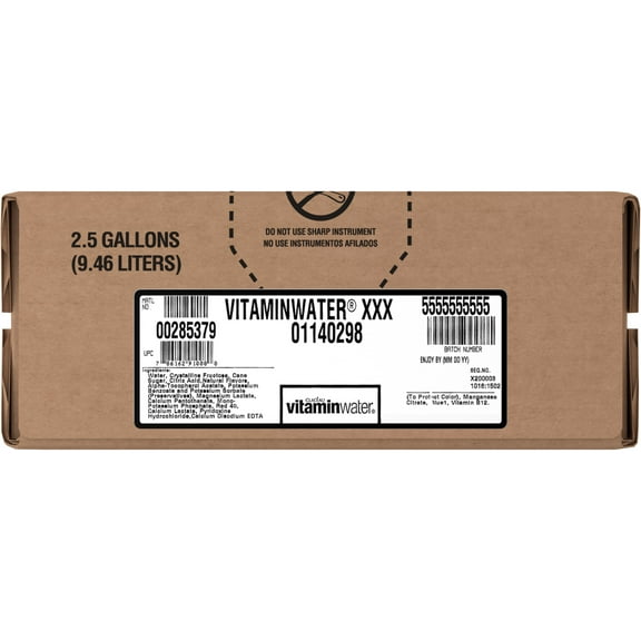 vitaminwater XXX, açai-blueberry-pomegranate Bag in box, 2.5 Gallons