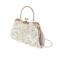 thumbnail image 6 of FENOHREFE Womens Clutch Purse Rose Decoration Evening Bag Elegant Handbag with Removable Chain Strap for Bridal Wedding Party Prom, 6 of 8
