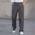thumbnail image 4 of YueHuiYing Men's Golf Pants - Stretch Work & Casual Trousers Comfortable Lightweight Quick-Dry Casual Slacks Pocketed Long Pants with Belt Loops, 4 of 9