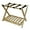 Natural, variant on Luggage Rack with Shelf - Honey Oak